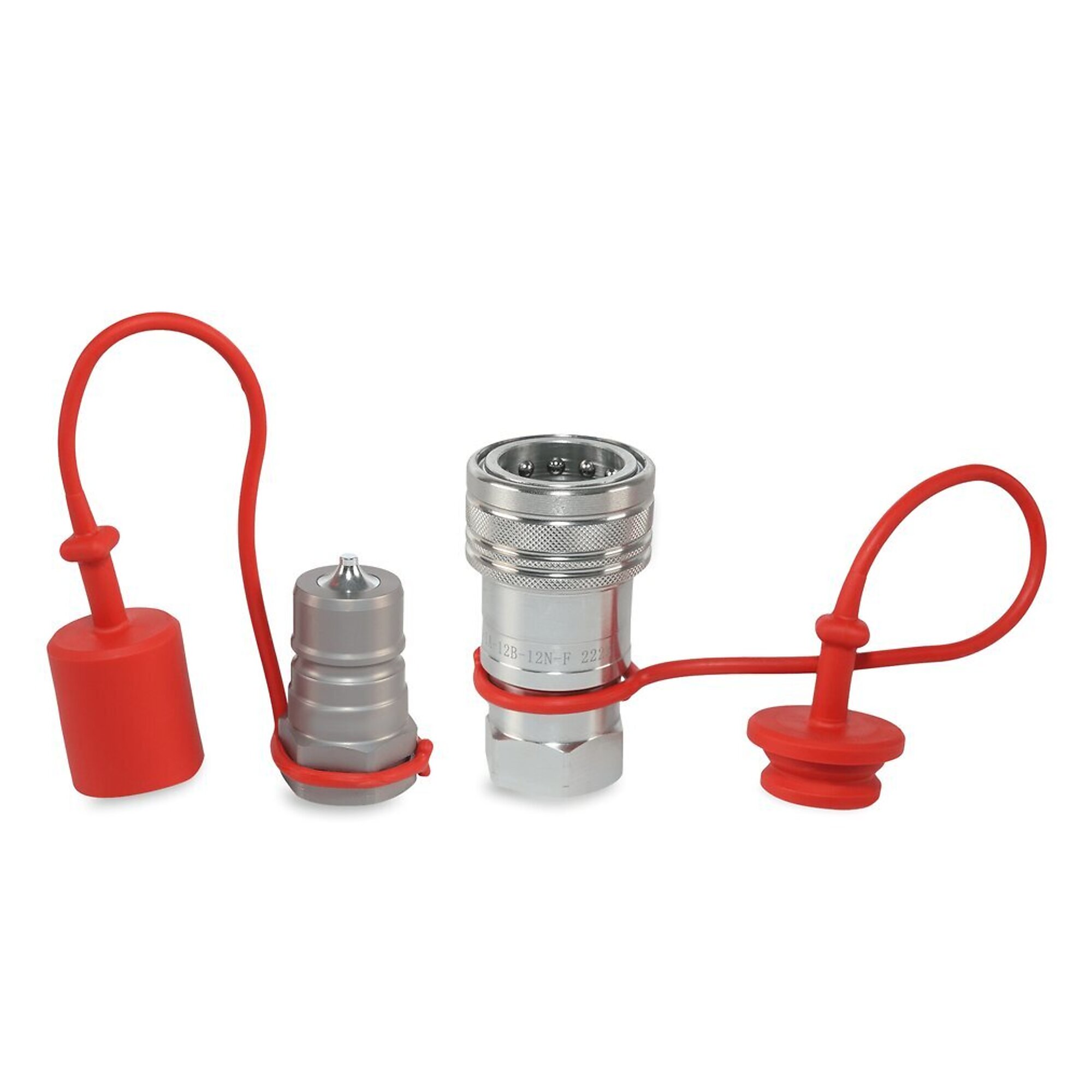 3/4? ISO 7241-A Quick Disconnect Hydraulic Couplers Set - 3/4? NPT Port